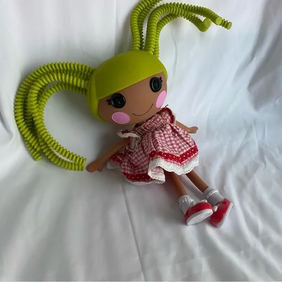 Lalaloopsy Wearing Pink Dress 12”Doll Silly Bendy Green Hair For Kids Girls - Picture 2 of 6